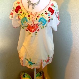 Beautiful Floral Embroidered Blouse